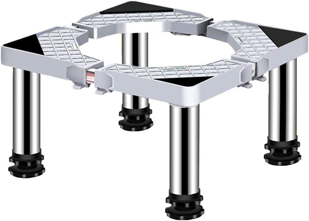 Washing Machine Stand Base Heavy Duty 4/8/12 Legs Adjustable Dryer Refrigerator Holder Bracket Length/Width 40-65cm Universal High Rack Wine Cooler Base Moisture Proof - 400kg