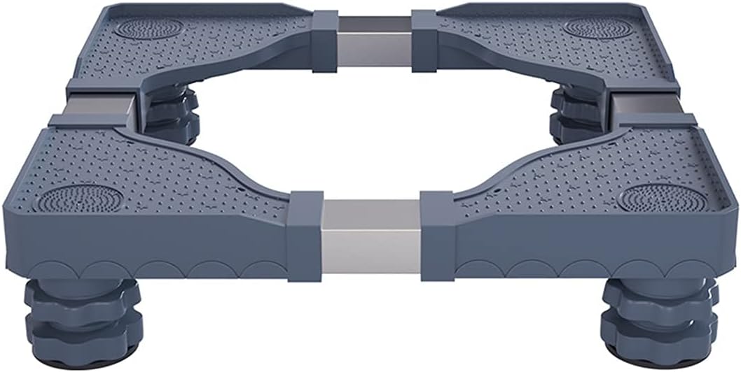 Washing Machine Base Universal Adjustable Refrigerator Holder Bracket Length 50-62cm Width 47-59cm Washer Pedestals & Frames Stent for Dishwasher ice Maker (Grey)
