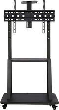 Universal TV Stand Portable TV Stand Universal Swivel TV Stand/Base Table Top TV Stand for 32 to 65 Inch TVs with 90 Degree Swivel, 4 Level Height Adjustable, Heavy Duty Tempered Glass Base, Holds Up