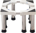 Washing Machine Stand Universal Anti-Rust Refrigerator Dryer Base Holder Bracket Adjustable Length/Width 42-68cm Heightened Stainless Steel Air Conditioner Pedestal (8legs 2