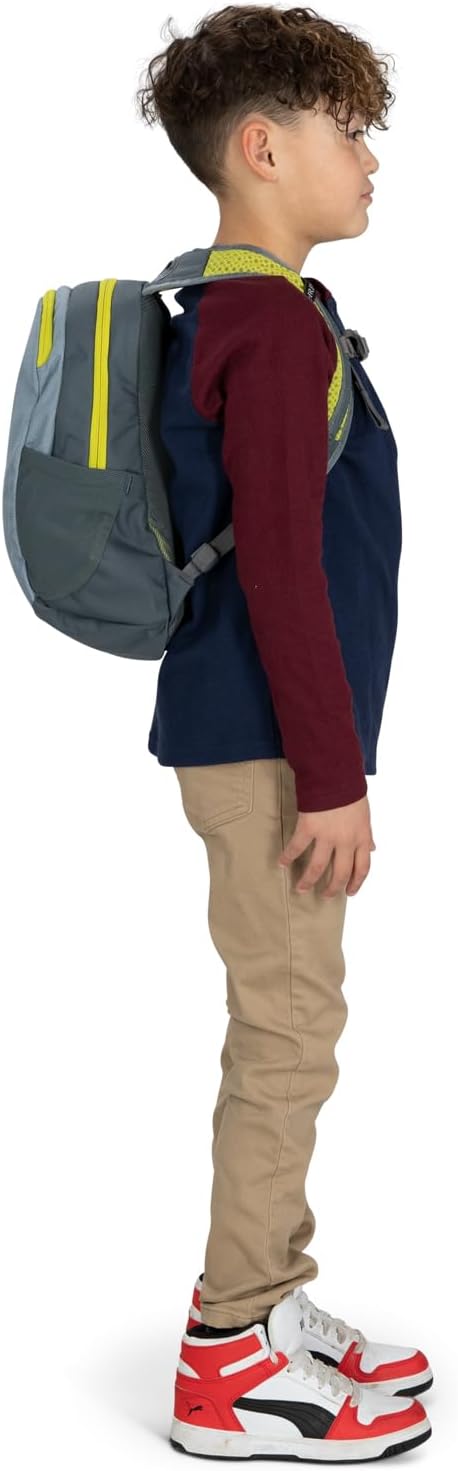 Osprey Daylite Jr. Kids' Commuter Backpack, Slate Grey/Tungsten