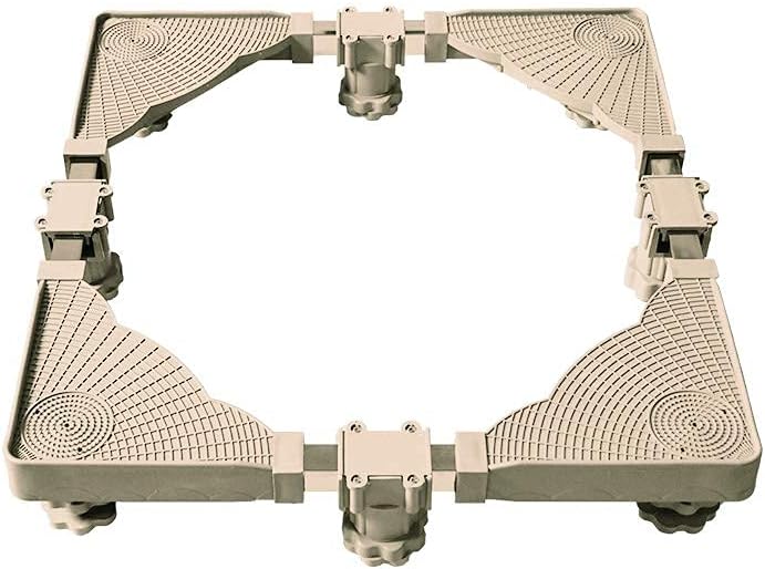Adjustable Washing Machine Base Washing Machine Stand with 8 Legs Universal Holder for Dryer Length: 50-62cm Appliance Rollers Base Bracket Floor Trays for Refrigerator, Cooke