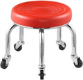 Vanity Benches, Piano Stool, Makeup Seat, Dressing Stools, Garden Stools, Leather Footstools-Red