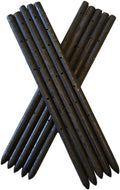 MCA 36' Round Steel Concrete Form Stakes (10 Pack) 3/4' Heavy-Duty Pointed with Holes – for Construction, Landscaping, Garden, Anchoring
