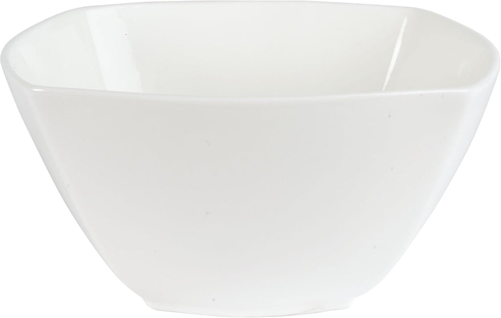 Everyday White by Fitz and Floyd Nevaeh Soft Square 12 Piece Dinnerware Set, Service for 4
