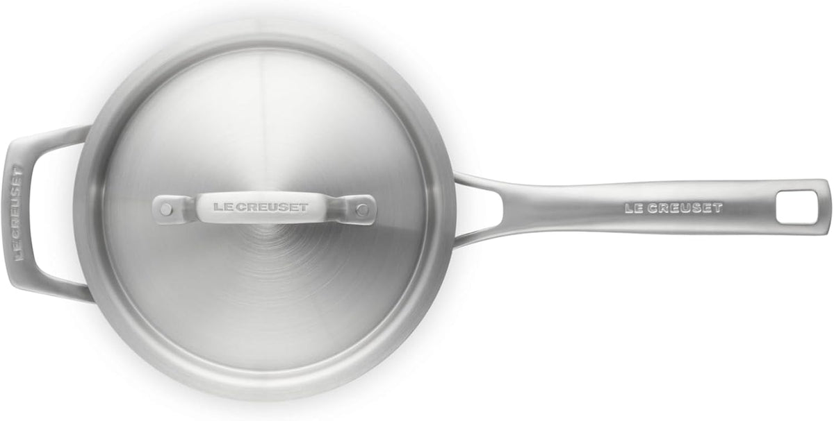 Le Creuset Stainless Steel Essential Saucepan, 3qt