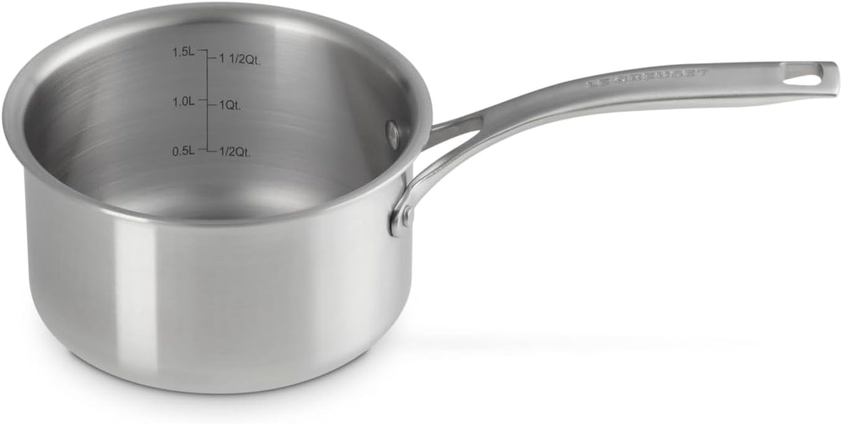 Le Creuset Stainless Steel Essential Saucepan, 2qt
