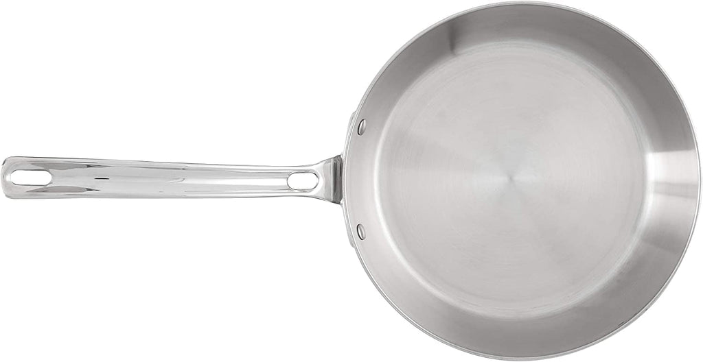 Viking Contemporary 3-Ply Frying Pan, 10 Inch Stainless Steel Fry Pan, 5 Quarts, Silver