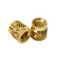 500pcs Brass Heat Insert Nuts for 3D Printers - M1.6/M2/M2.5/M3/M4/M5/M6/M8/M10 Threaded Inserts(10mmxM8x10mm)