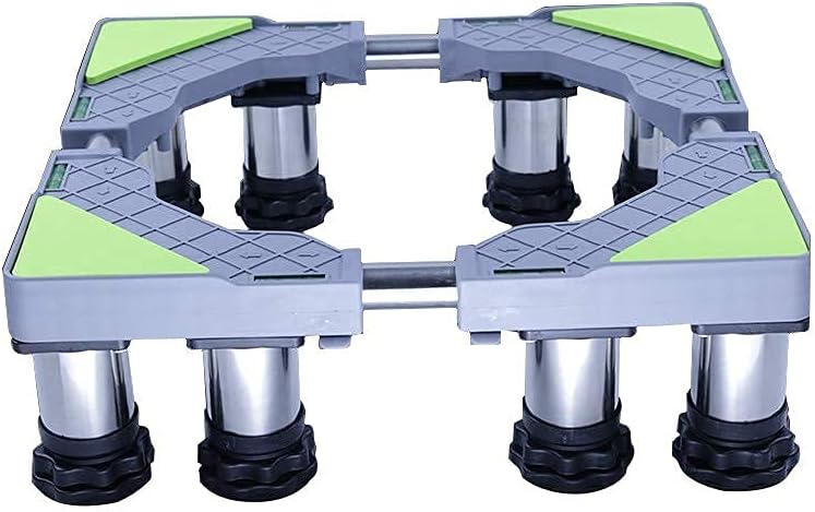Refrigerator Washing Machine Base Stand Adjustable Fridge zer Holder Stand Universal High Rack Height 14-17cm Appliance Refrigerator Pedestal Stand Anti-Vibration Mat (8le