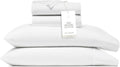 BOLL & BRANCH Signature Hemmed Sheet Set - Twin XL, White - Luxury 100% Organic Cotton - Includes 1 Flat, 1 Fitted, 2 Pillowcases - Buttery Soft