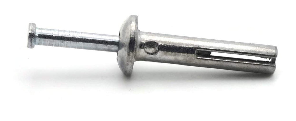 Hammer Drive Pin Anchors in Zinc Plated Steel - 1/4' x 1-1/2 Qty-250