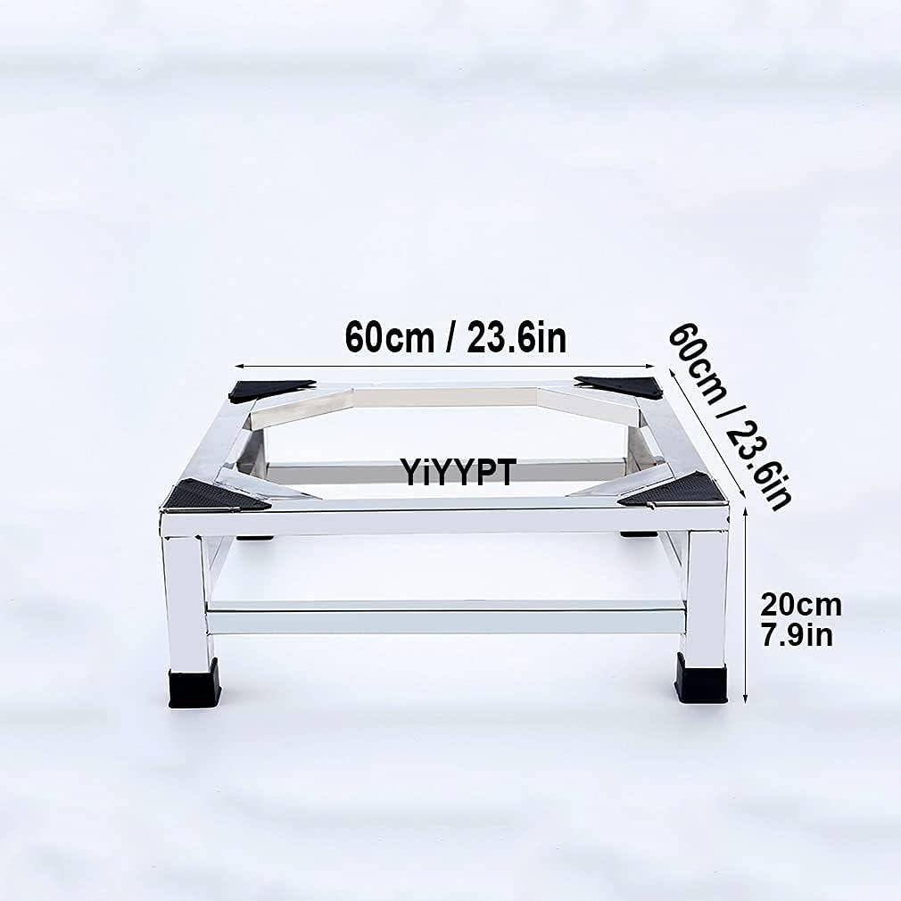 Adjustable Washing Machine Base Washing Machine Stand Base Heavy Duty 4 Legs Holder Bracket Height 15cm/20cm Universal Fridge zer Stand Base for Dryer, ice Maker, cookers,