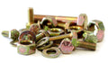 1035 Piece Grade 8 USS Coarse Nut Bolt and Washer Assortment with 30 Stackable Plastic Bins