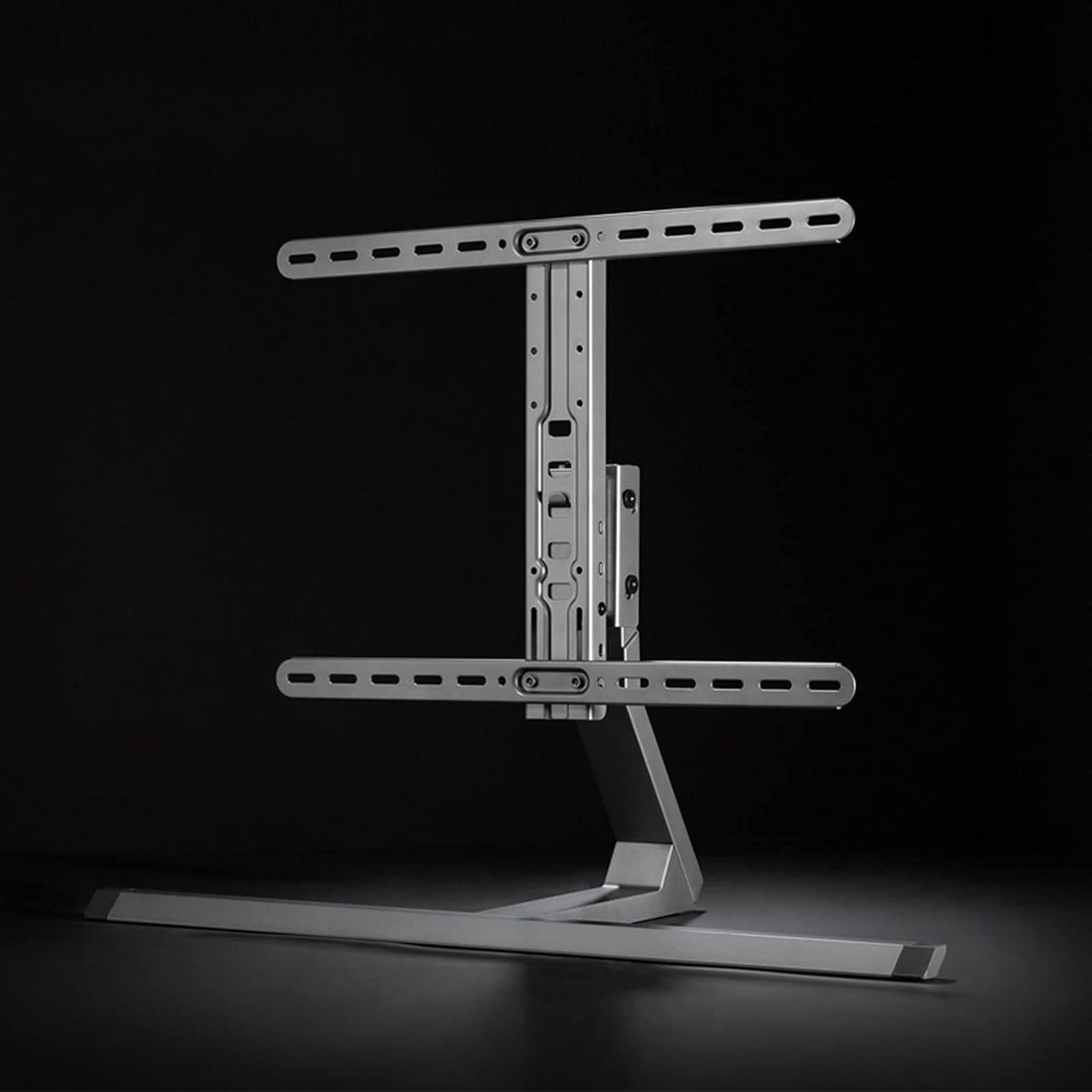 Universal TV Stand TV Stand Base LCD TV Universal Base Height-Adjustable Desktop Stand ±35°Rotating Desktop TV Mount Base for Most 37-75 Inch Flat Screen TVs, Supports Up to 77lbs,Yellow-A