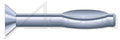 (400 pcs) 1/4' X 4', Split Drive Anchors, Flat Countersunk Head, High Alloy Steel, Zinc