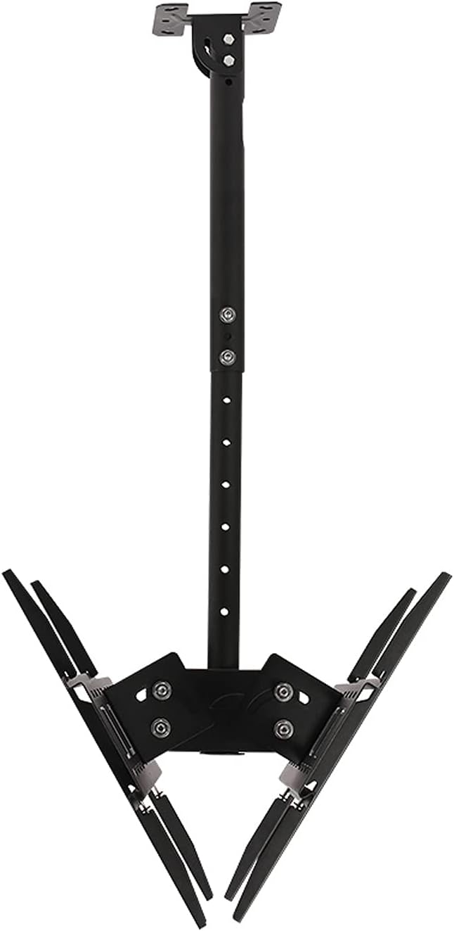 Universal TV Stand TV Stand Base Ceiling TV Bracket Dual-Screen Extension Tilt Rotation TV Mounting Bracket Adjustable TV Bracket with Cord Management for 32-65 Inch TVs Tv Stand M