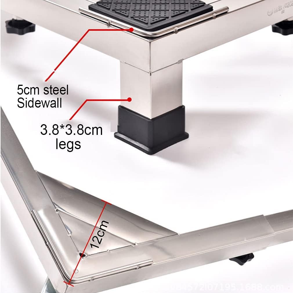 Adjustable Washing Machine Base Multi-Functional Stand with 8/12 Legs Universal Washing Machine Base Bracket Large Appliance Telescopic Platform Width 48-66cm Height 29-32cm S