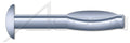 (500 pcs) 1/4' X 1-1/4', Split Drive Anchors, Round Head, High Alloy Steel, Zinc