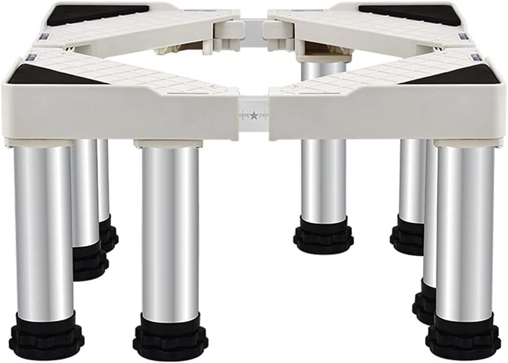 Multi-Functional Ajustable Base Stand Washing Machine Refrigerator Stand Pedestal Length 50-75cm Dryer Stand Universal Base Fridge Stand Height 29-32cm for cookers Dishwasher
