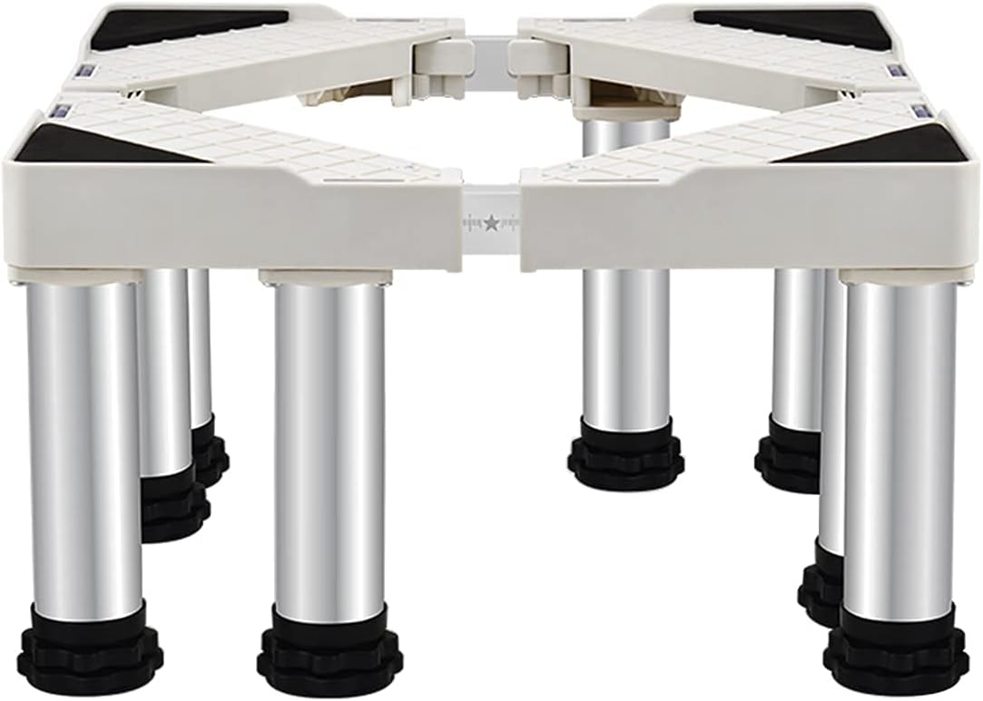 Multi-Functional Ajustable Base Stand Washing Machine Refrigerator Stand Pedestal Length 50-75cm Dryer Stand Universal Base Fridge Stand Height 29-32cm for cookers Dishwasher
