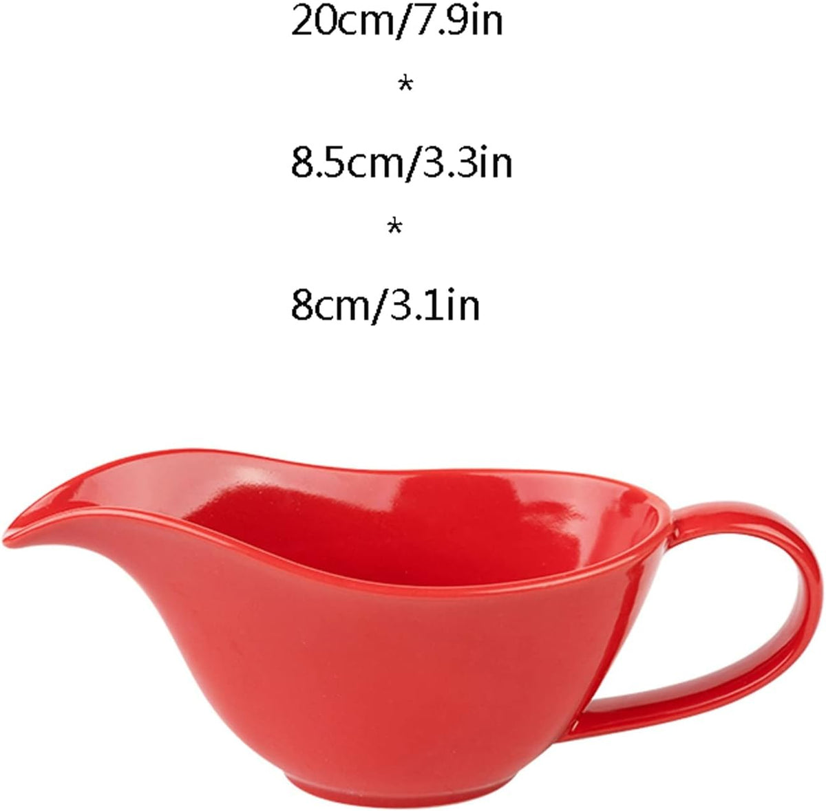 TOMYEUS Gravy Boat Premium Quality White Porcelain Ceramic Sauce Jug Gravy Boat Porcelain Saucier Sauce Tray Seasoning Hold Sauce Jug (Color : A)