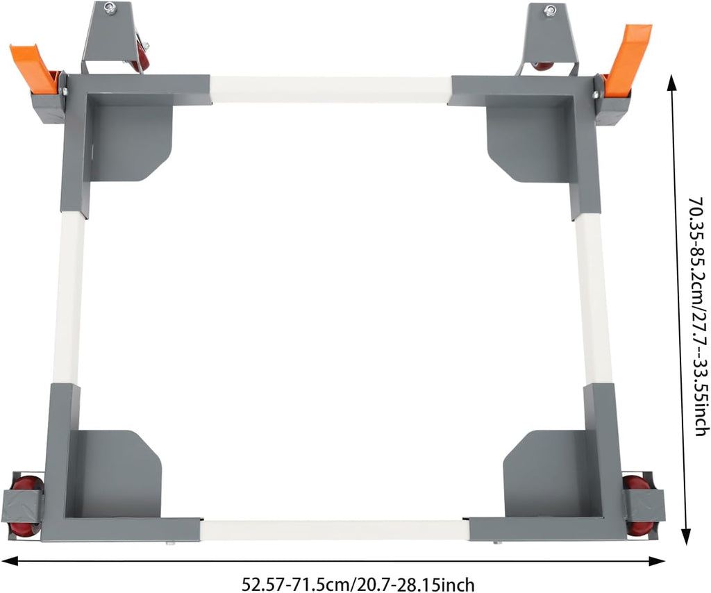 Undercat Mobile Base, Heavy Duty Mobile Base with 3' Universal Wheel, 1500 lbs Load Capacity, Adjustable Universal Mobile Base for Mobilizing Small Mechanical Equipment, Home Appliances