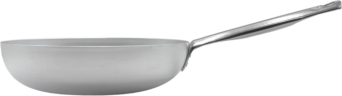 Pentole Agnelli ALMA111B45 High Skipping Frying Pan, Concave Plate Handle, Professional Aluminum, 45 cm