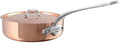 Mauviel M'3 S Copper Saute Pan With Lid, Cast Stainless Steel Handle, 3.2-Qt, Made In France