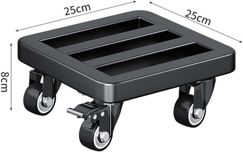 Heavy Duty Plant Caddy Square Garden Planter Trolley with Rolling Wheels for Indoor Outdoor Large Flower Pots Mover Mobile Base Tray Universal Wheel