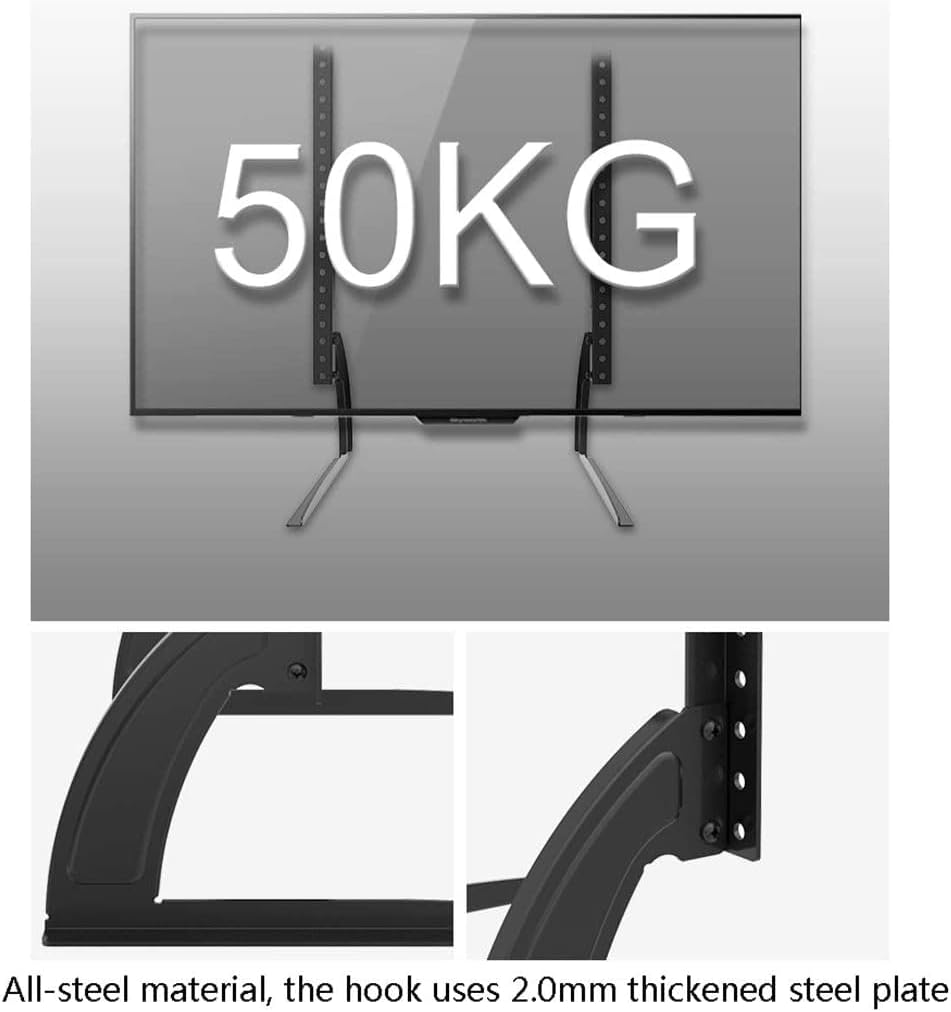 Universal TV Stand Multifunction 32-65 inch Universal LCD TV Base, Universal Tripod Bracket, Hole- Hanging Shelf, TV Vertical Bracket, Triangle Structure Integrated molding TV Moun