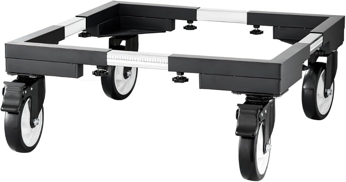 Heavy Duty Mobile Base with Wheels for Smoker Oven, Adjustable Universal Dolly Stand with Locking Casters (High-end Model)