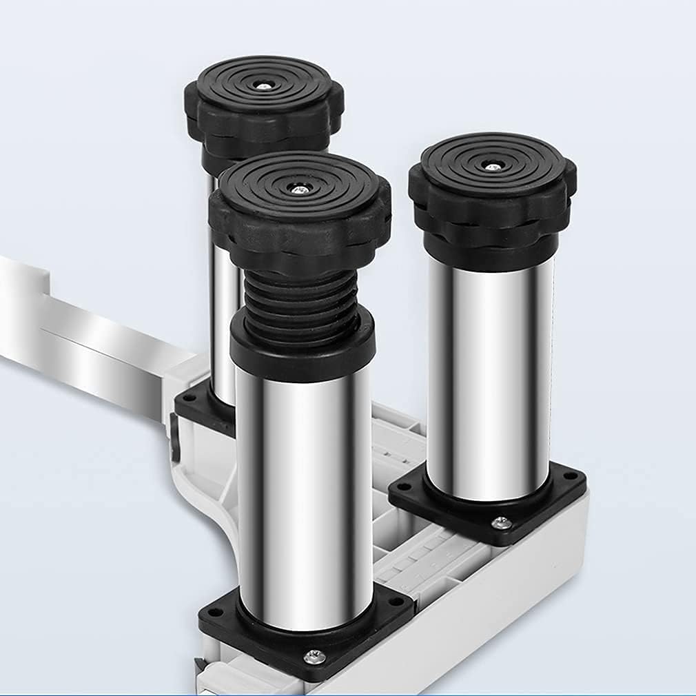 Adjustable Washing Machine Base Washing Machine Stand Base Reinforced Washing Machine Fridge Stand Adjustable Dryer and Base Length/Width 40-68cm Universal Kitchen Appliance S