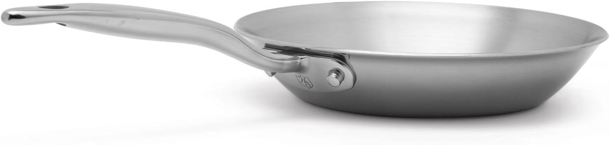 Heritage Steel 8.5 Inch Fry Pan | Made In USA | Titanium Series | 316Ti Skillet with Stay Cool Handle | Fully Clad Stainless Steel Pan with 5-Ply Construction | Induction Ready & Non Toxic