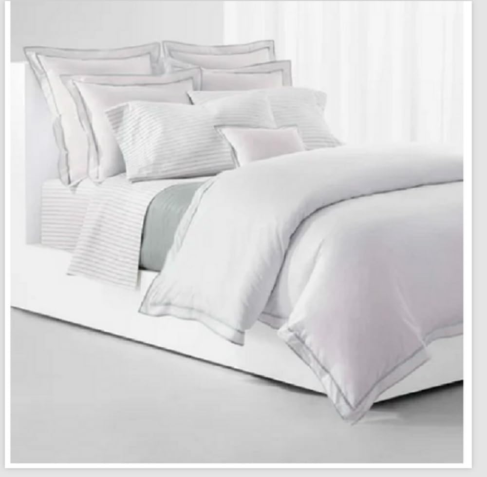 Lauren Ralph Lauren Spencer Queen Sheet Set White Sage Green Striped