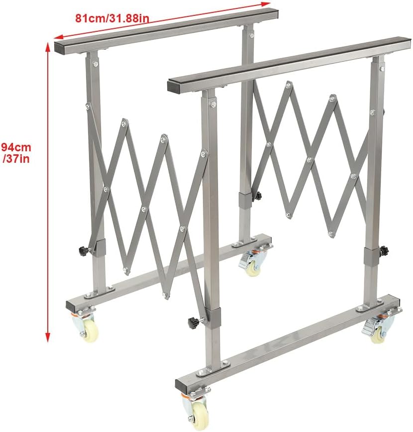 Automotive Panel Paint Rack Mobile Telescopic Universal Auto Body Paint Stand, Heavy Duty Car Body Paint Rack Panel Holder for Paint Autobody Fenders Doors Hoods Works Repair Stand, Max 100kg