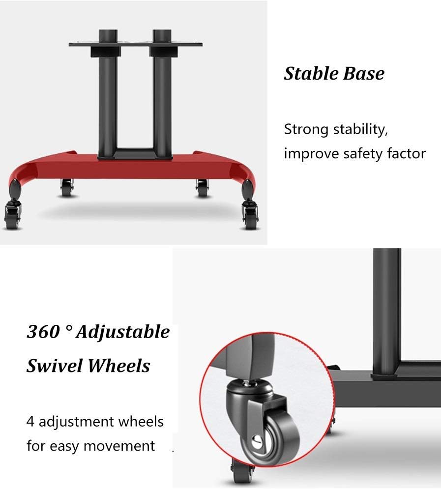 Universal Tv Stand Universal Tv Stand, Tv Carts On Wheels for 32 to 70 Inch Universal Flat Screen, Floor-Standing Mobile Tv Stand with Heavy Duty Base, Holds Up,