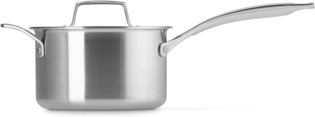 Le Creuset Stainless Steel Essential Saucepan, 3qt