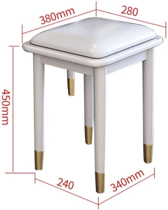 Stools, Leather Footstools, Vanity Benches, Piano Stool, Women Makeup Seat, Dressing Stools,Black