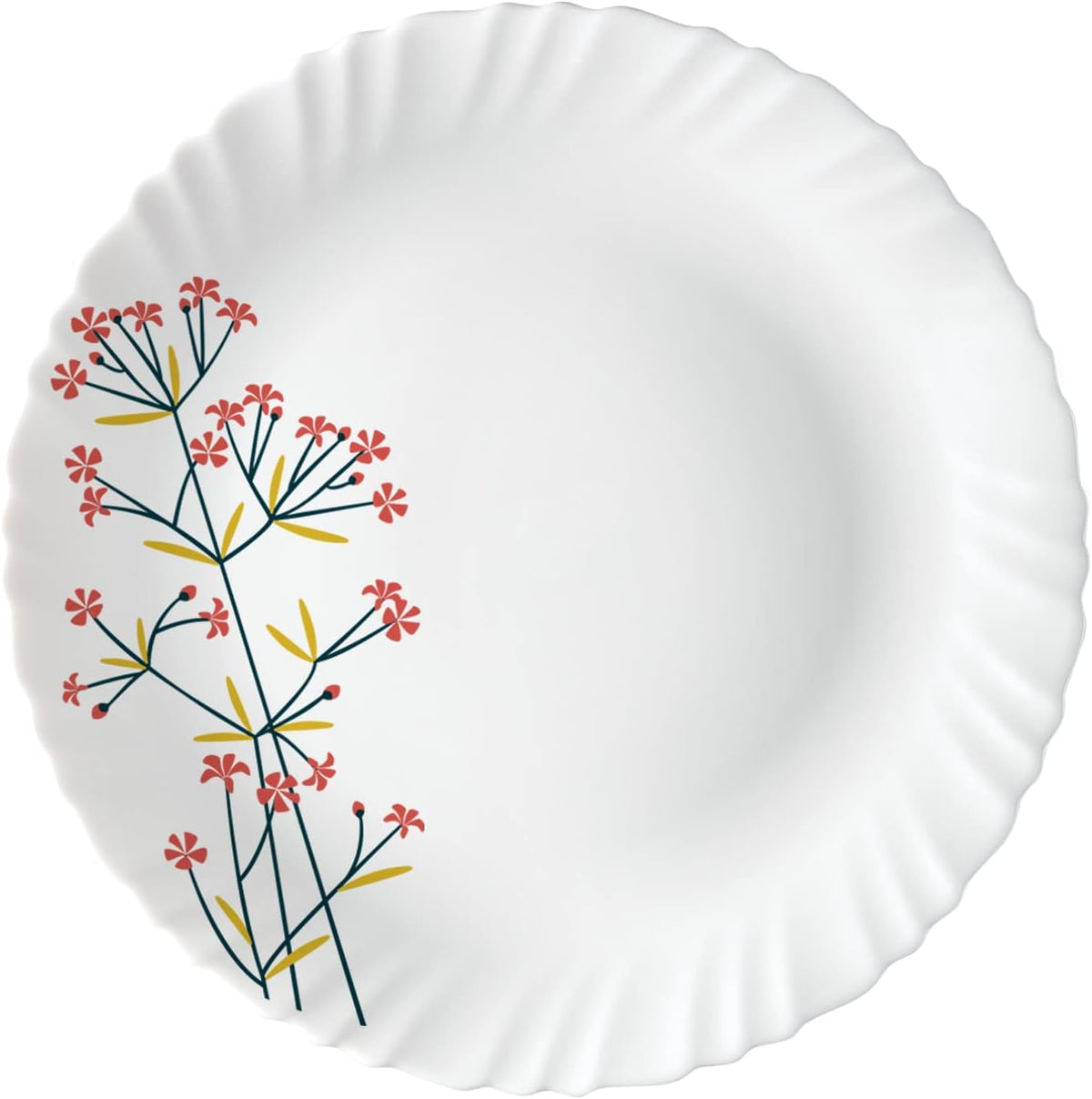 Borosil 19-Piece Opal Glass Dinnerware Set for 6 - Chip & Stain Resistant, Dishwasher & Microwave Safe