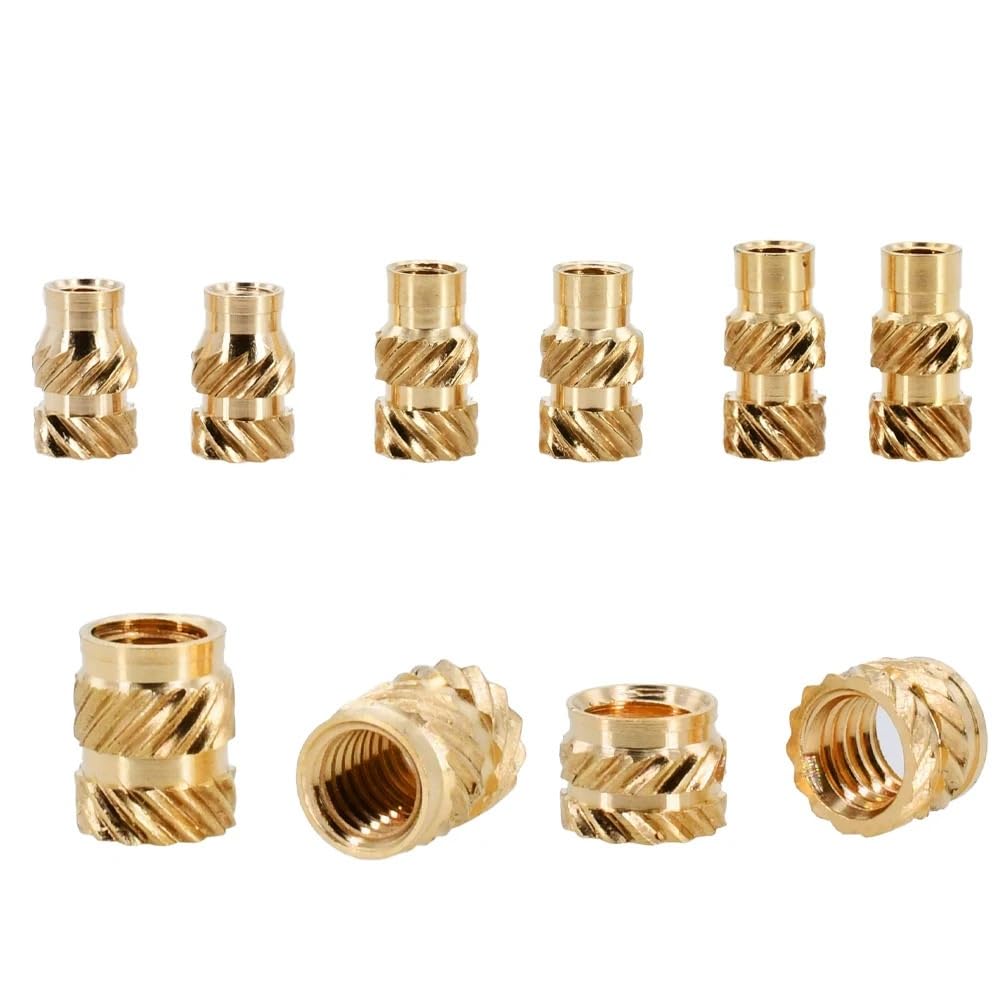 1000Pcs M3 Brass Insert Nuts for 3D Printing Insertnut Heating Insertion Copper Metric Threaded Hot Melt Knurled Injection Nuts(OD 4.5mm(1000pcs),M3(Length 4.5mm))