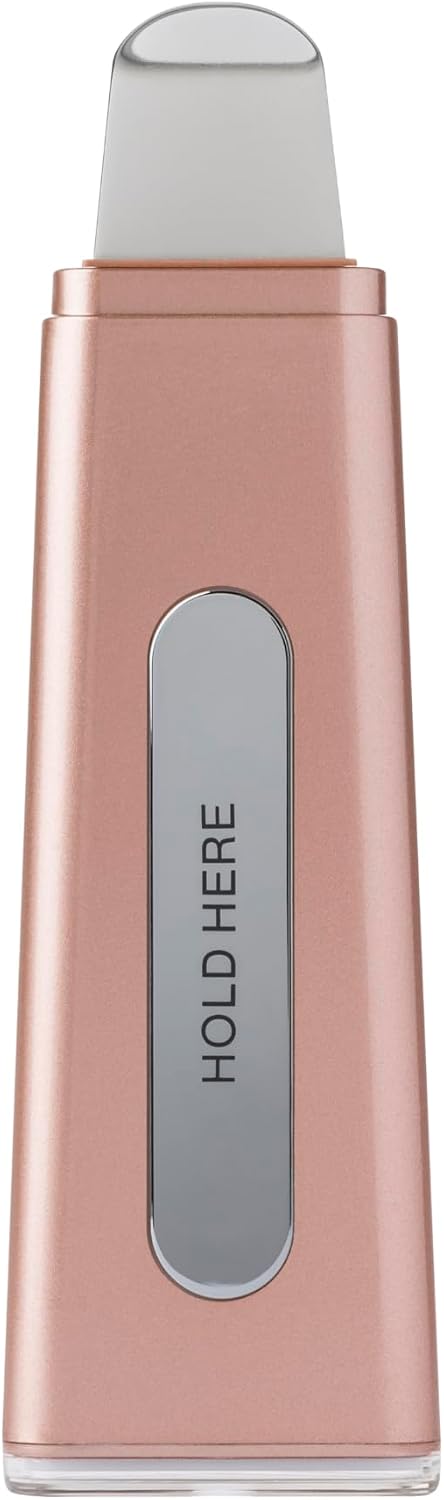 DERMAFLASH DERMAPORE+ Skin Care Device, Ultrasonic 2-in-1 Pore Extractor and Skincare Infuser, Rose Gold