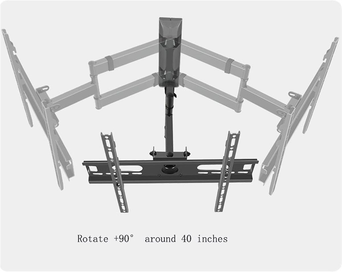 Universal TV Stand TV Stand Base Wall Mounted TV Mounting Rack Home Living Room Telescopic Rotating Folding TVs Rack Office Conference Room LCD Display Bracket''32-55''inch Tv Stan