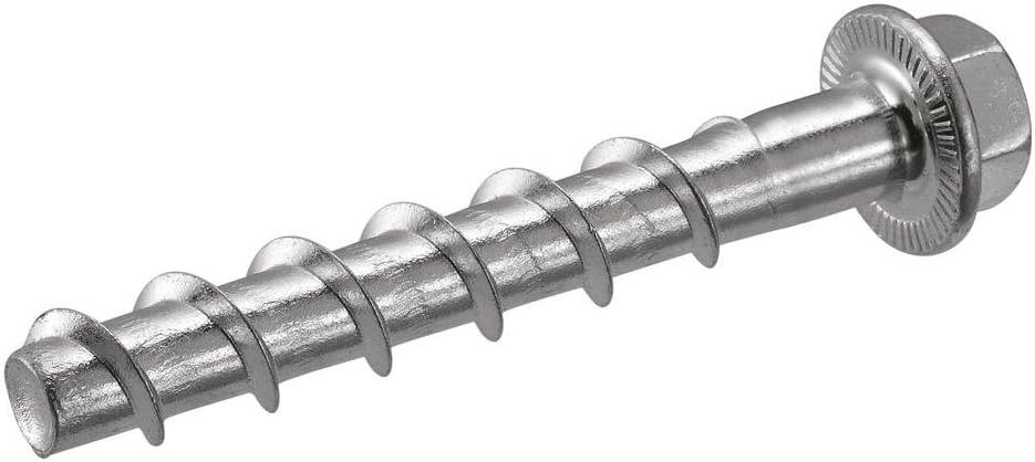 Hilti 418081 5/8-Inch x 6 1/2-Inch Kwik Hus-EZ Concrete and Masonry Screw Anchor, 15-Pack