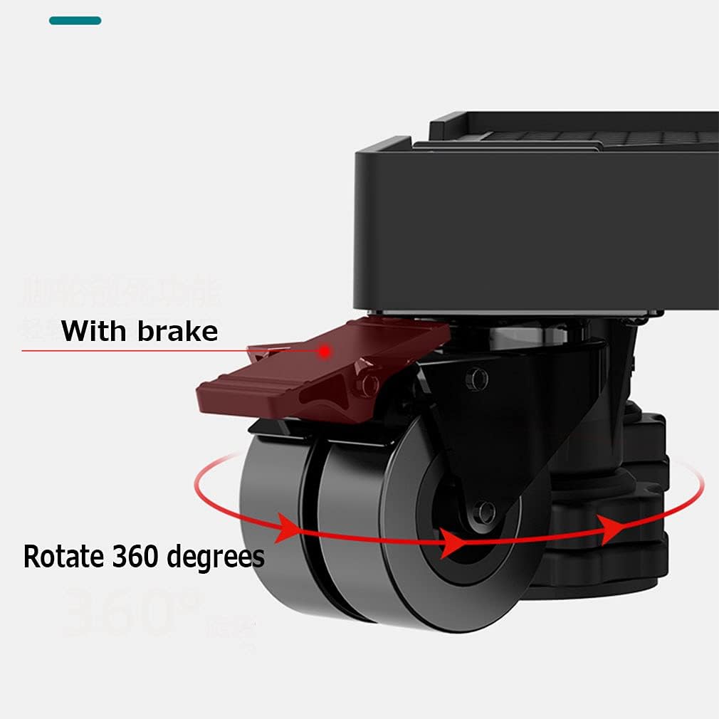 Universal Base Fridge Stand Furniture Movable Base, Appliance Rollers Trolley with Casters Anti Vibration Mute Adjustable Washing Machine Width/Length 19'-30' Movable