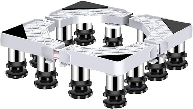 Adjustable Washing Machine Base Washing Machine Stand Base Universal Base Fridge Stand Washing Machine Holder Bracket 14-17cm Adjustable Dryer Dishwasher Anti-Rust Fixed Base