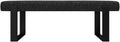VANT Upholstered Bed Bench - Weave Prestige - Matte Black - Contemporary Modern, Bedroom Bench Seat, Hallway, or Entryway