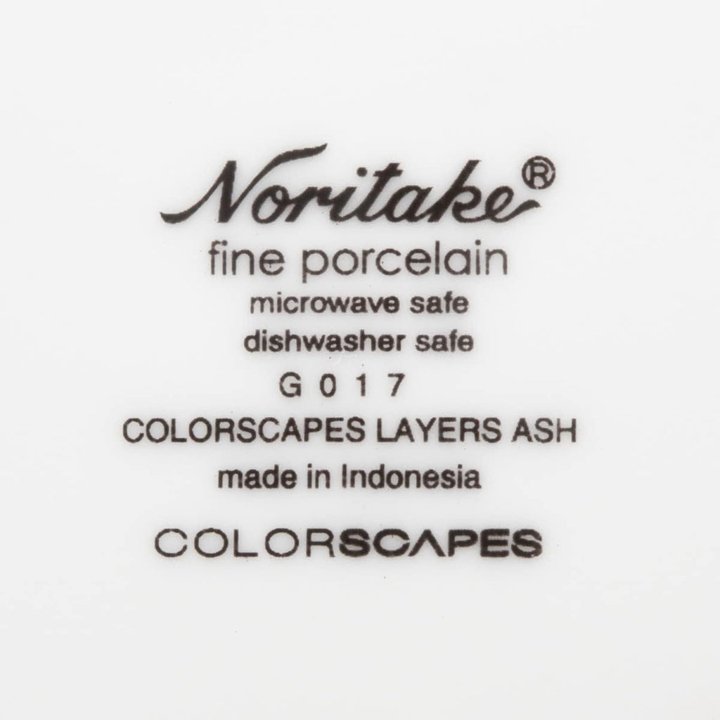 Noritake Colorscapes Layers Ash 12-Piece Coupe Dinnerware Set, Service for 4