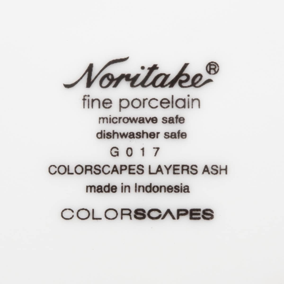 Noritake Colorscapes Layers Ash 12-Piece Coupe Dinnerware Set, Service for 4