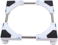 Adjustable Washing Machine Base Heavy Duty Washing Machine Stand Universal Base Dorm Fridge Stand Adjustable Dryer Base 4/8/12 Stainless Steel Feet Washing Machine Stand Pipe